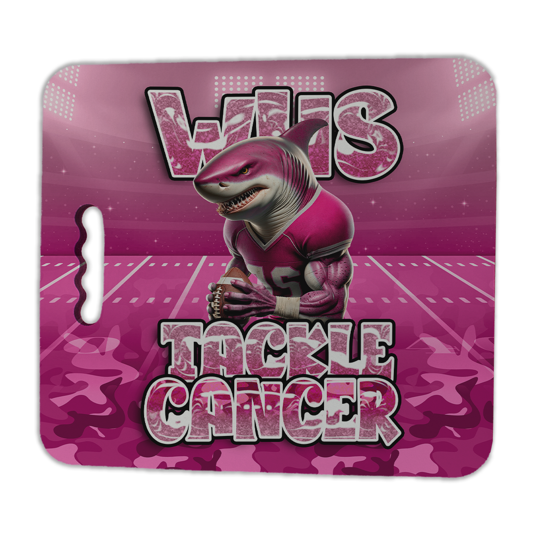 PinkOut Tackle Cancer Stadium Seat Cushion