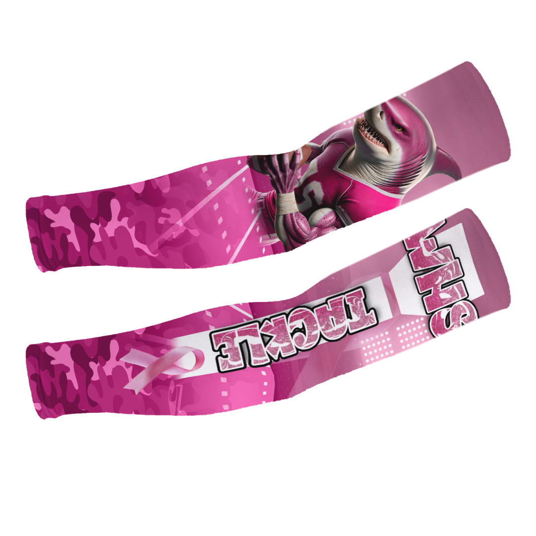 PinkOut Tackle Cancer Custom Sleeves