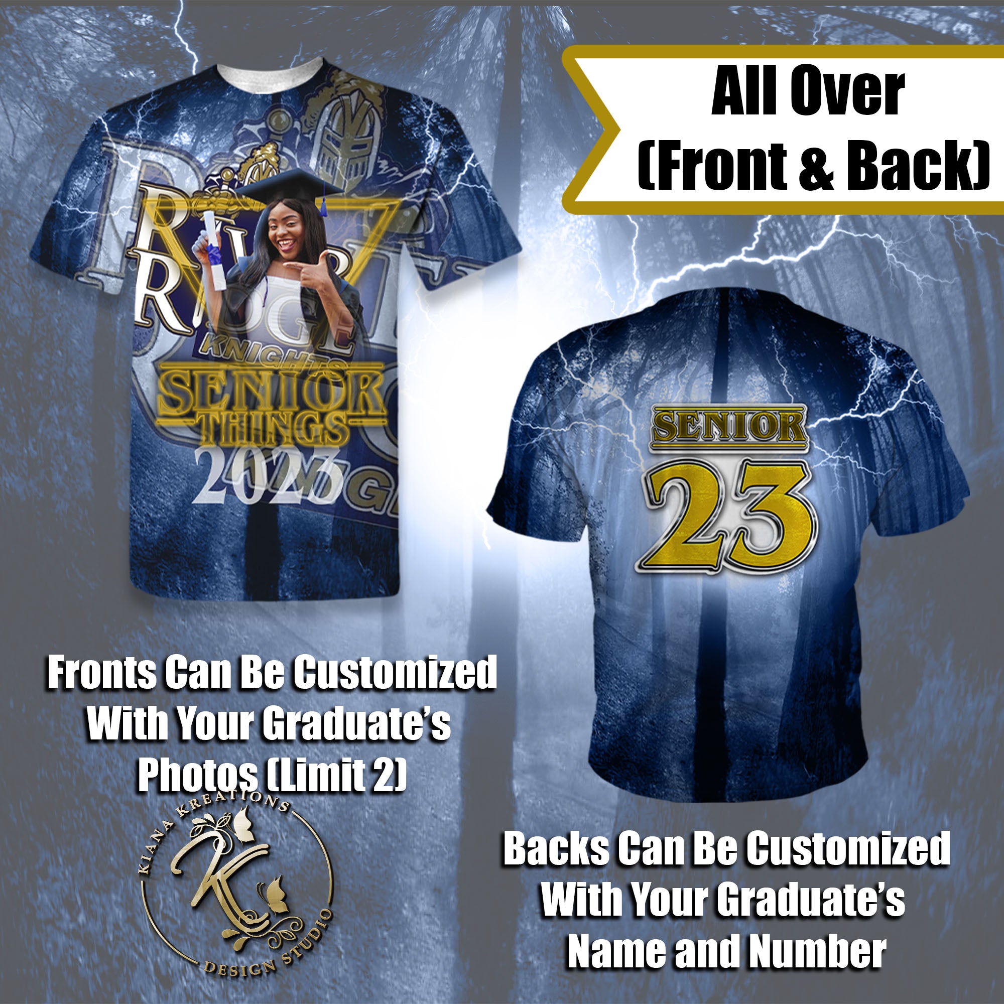 Custom Graduation Shirt 3D (All Over) Shirt - 10/31 – Azzara Designs