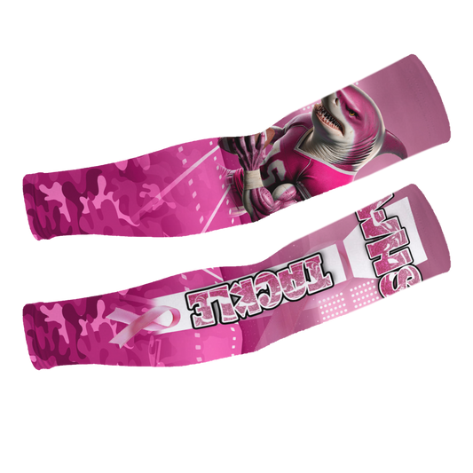 PinkOut Tackle Cancer Custom Sleeves