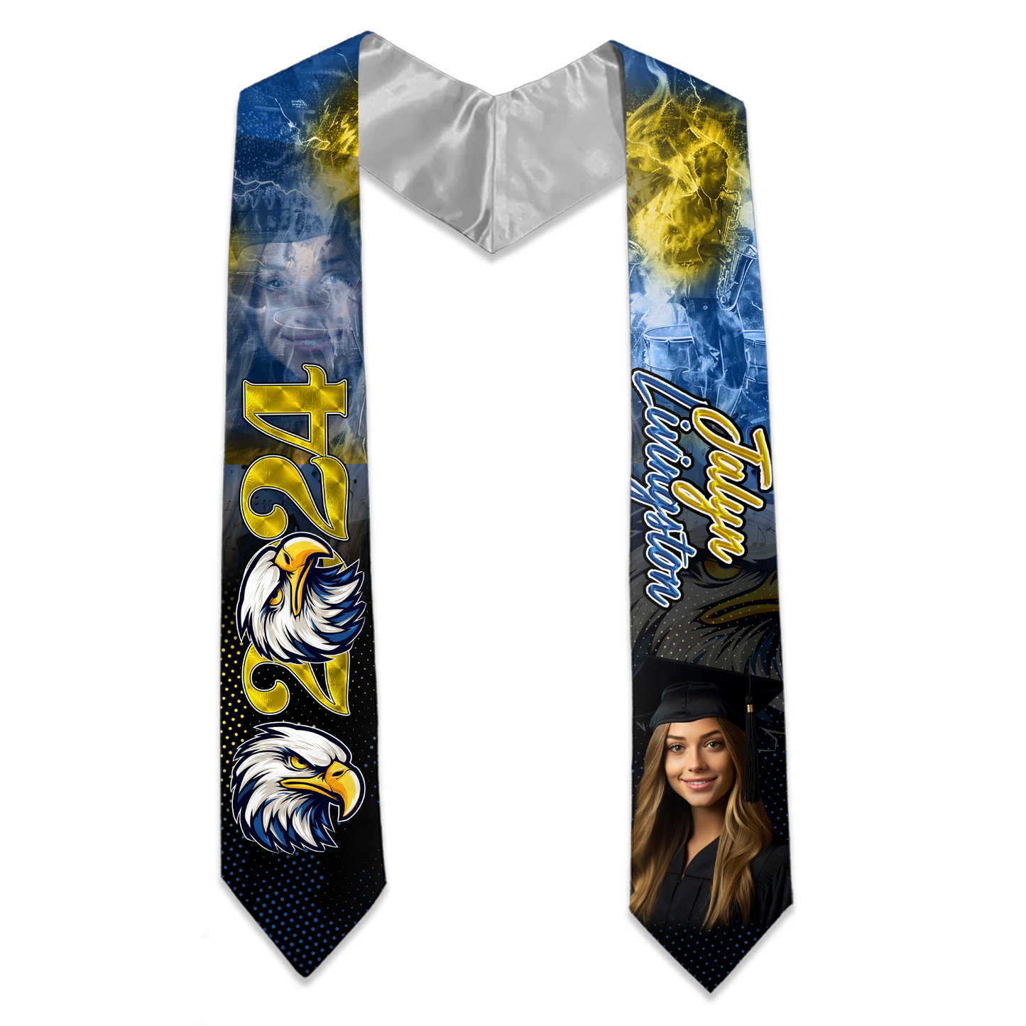 2024 Graduation Personalized Photo Stole