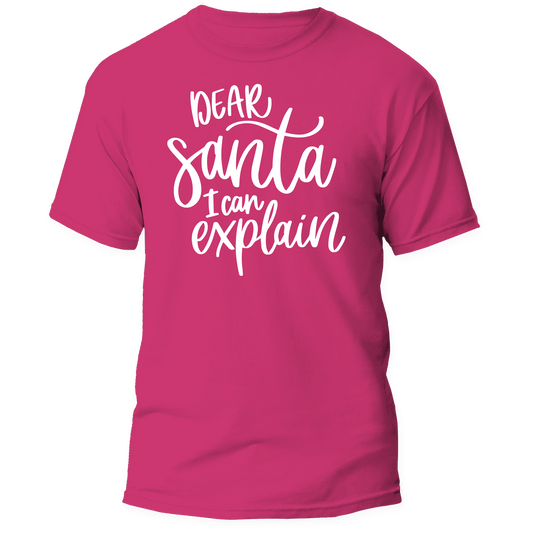 Dear Santa I Can Explain Shirt