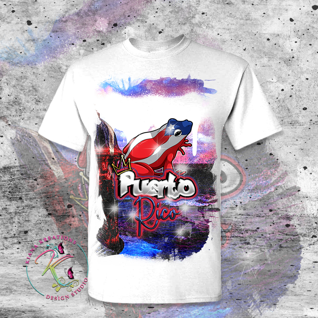 Puerto Rico Inspired-Puerto Rico Castillo San Felipe del Morro Center Print T-Shirt