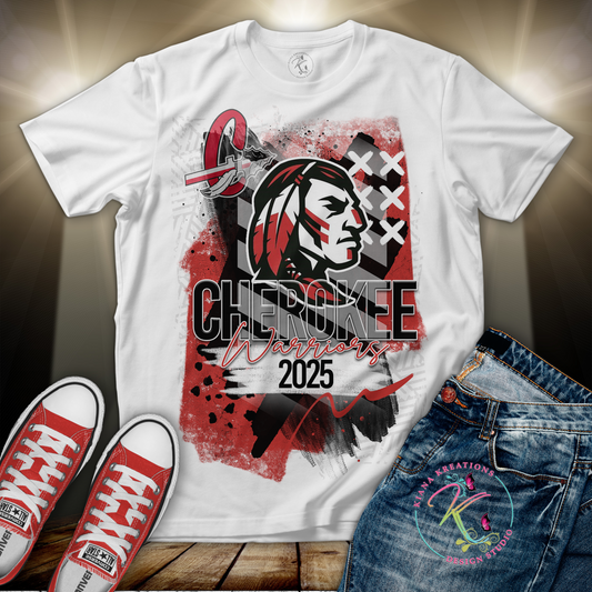 CHS- Cherokee Warriors 2025 Center Print Shirt