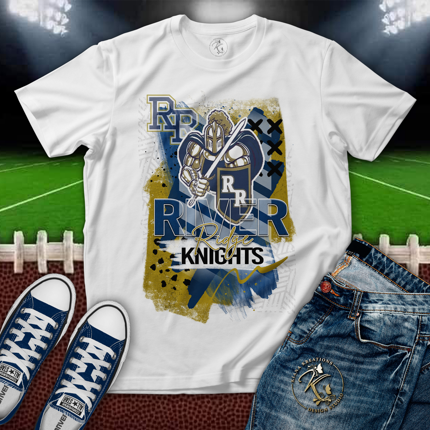 RRHS- River Ridge Knights Center Print Shirt