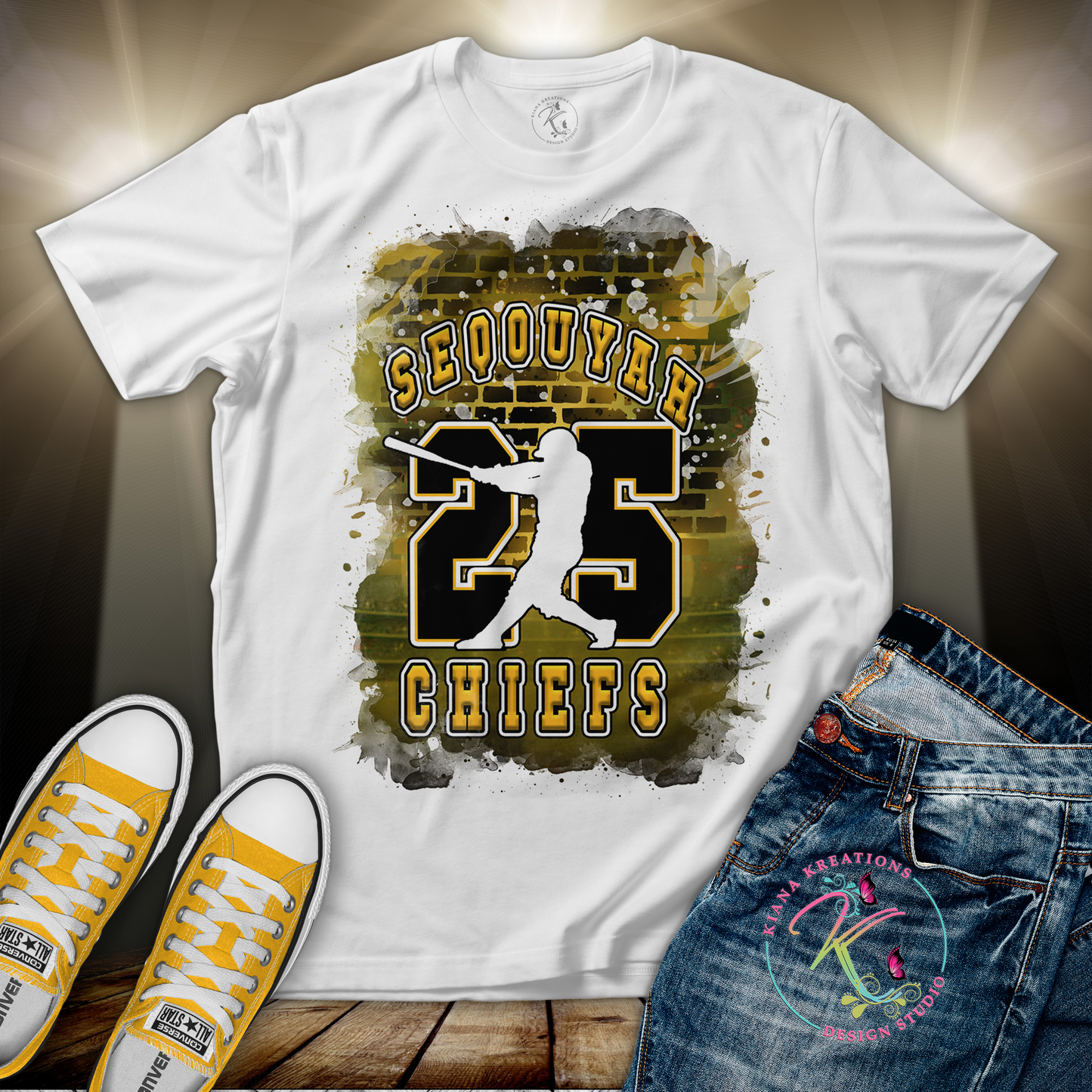 SHS- Sequoyah "25" Chiefs Center Print Shirt