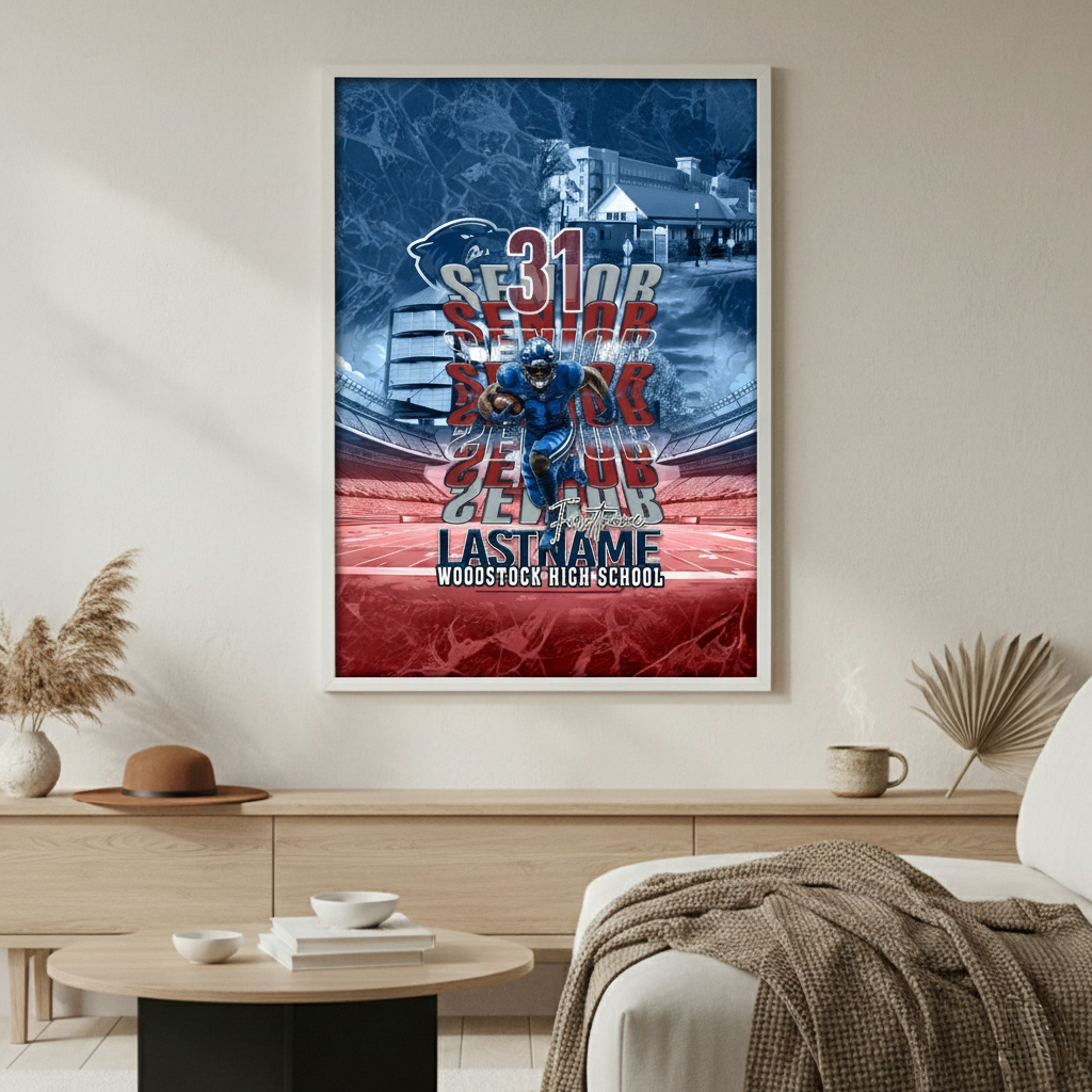 Custom Senior or Sports Poster Print