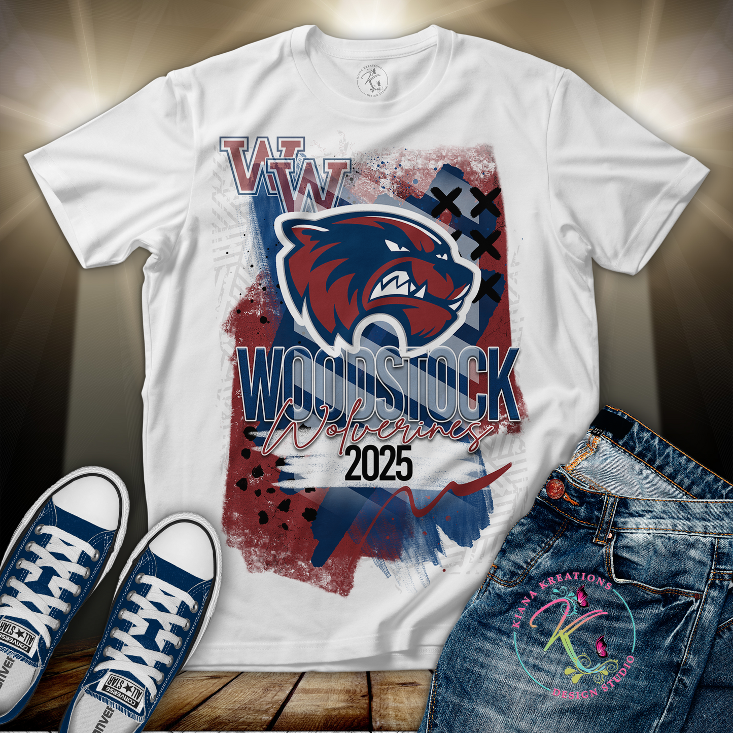 WHS- Woodstock Wolverines 2025 Center Print Shirt